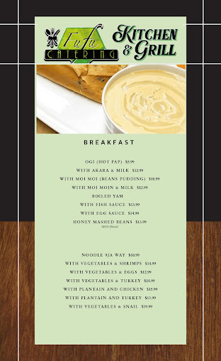 Menu Fufu Catering Kitchen And Grill - 6