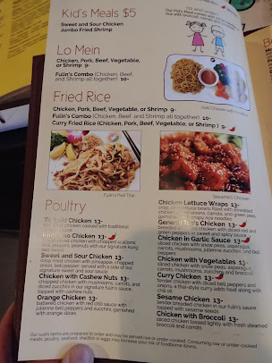 Menu Fulins Asian Cuisine In Knoxville - 3