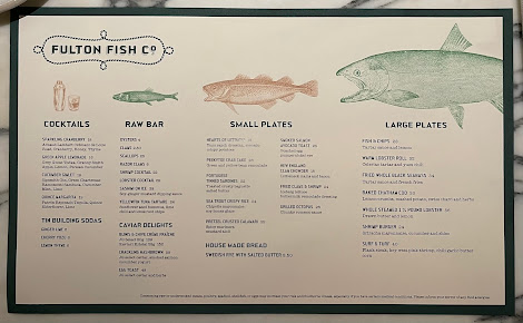 Menu Fulton Fish Co. - 2