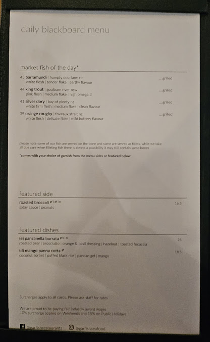 Menu Garfish - 6