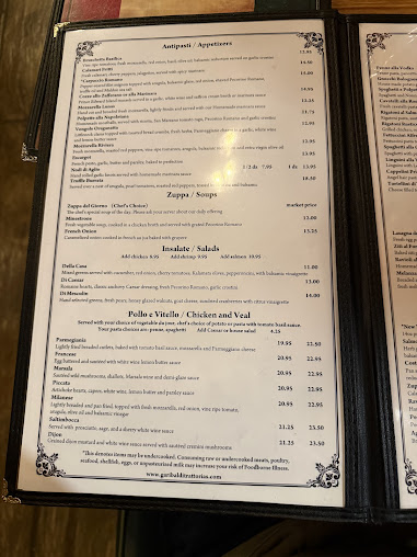 Menu Garibaldi Of Garner - 2