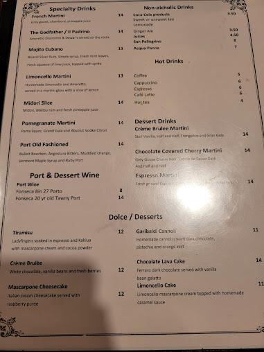 Menu Garibaldi Of Garner - 8