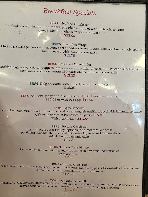 Menu Gary's Restaurant - 9