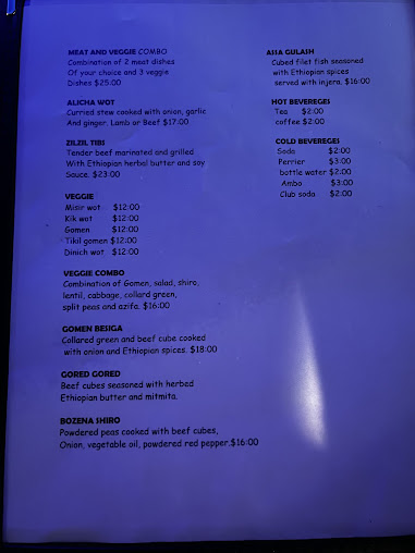 Menu Gebeta Ethiopian Bar And Restaurant - 4