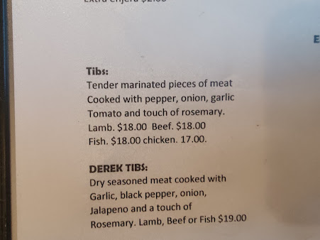 Menu Gebeta Ethiopian Bar And Restaurant - 8