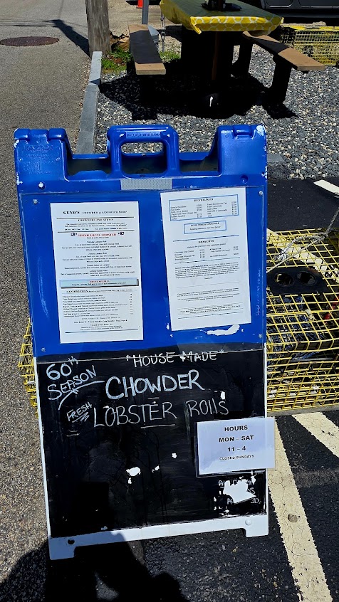 Menu Genos Chowder Sandwich Shop - 4
