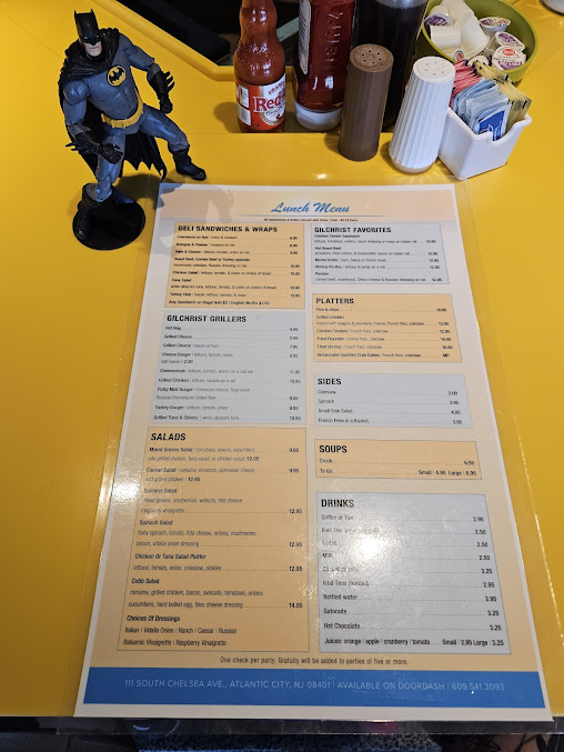 Menu Gilchrist At Tropicana Atlantic City - 3