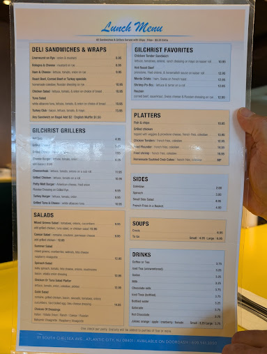 Menu Gilchrist At Tropicana Atlantic City - 6