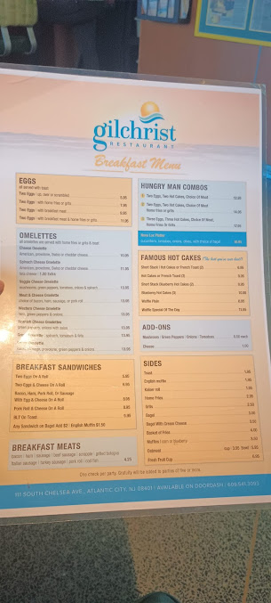 Menu Gilchrist At Tropicana Atlantic City - 8