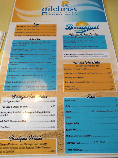 Menu Gilchrist Offshore Restaurant - 1