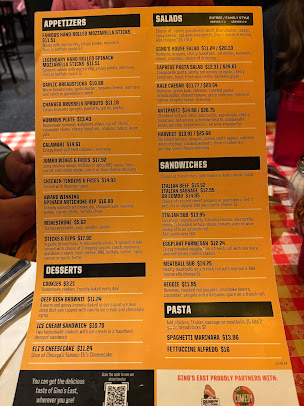 Menu Gino's East - 4