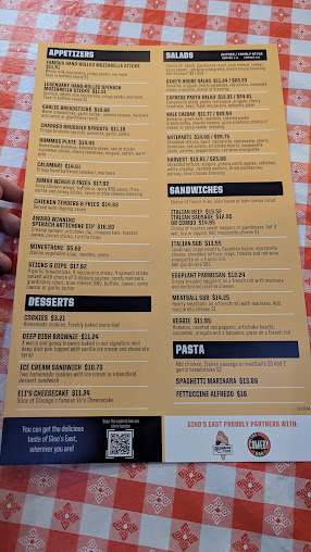 Menu Gino's East - 5