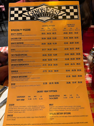 Menu Gino's East - 6