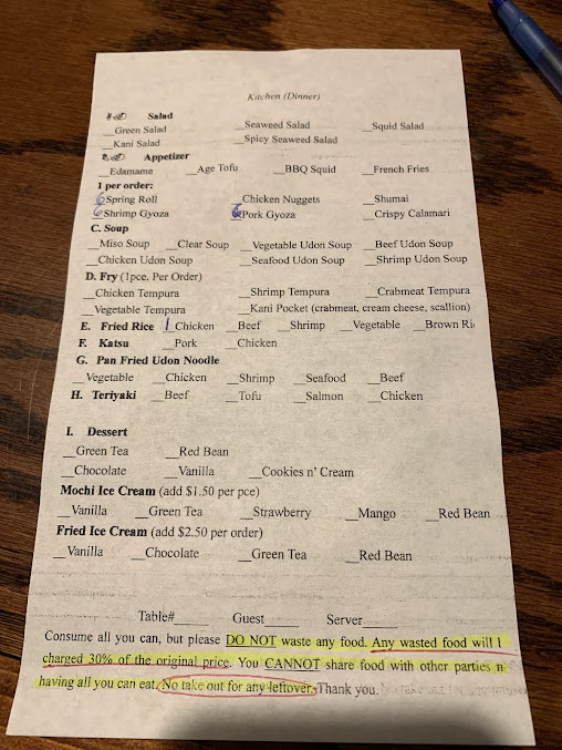 Menu Ginza Japanese Steak Seafood & Sushi Bar - 6