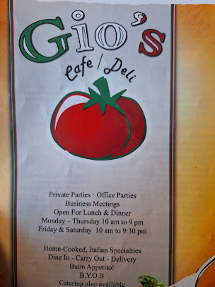 Menu Gio's Cafe And Deli - 5