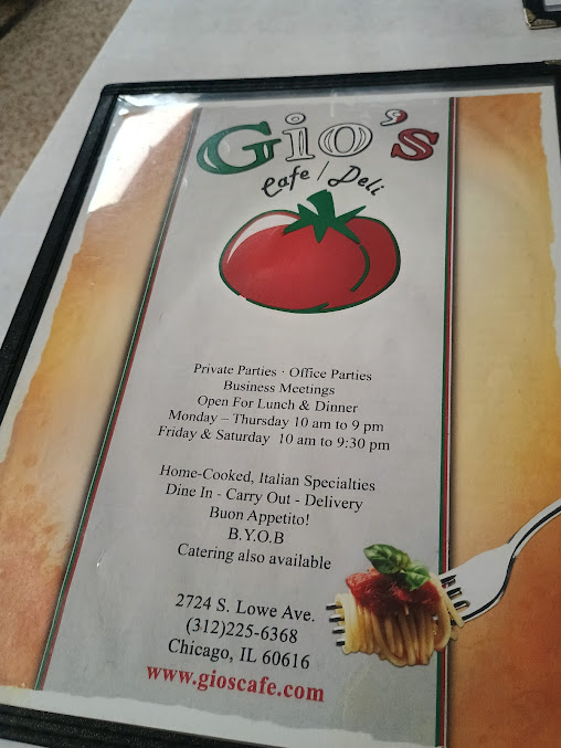 Menu Gio's Cafe And Deli - 6