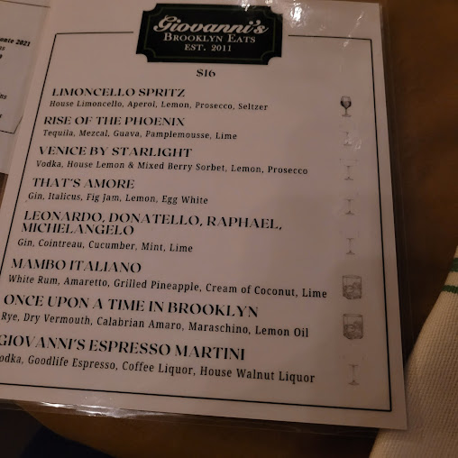 Menu Giovanni's Brooklyn Eats - 7