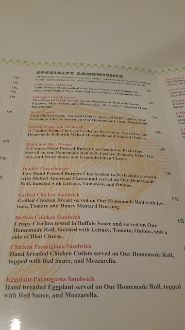 Menu Giuseppe's - 0