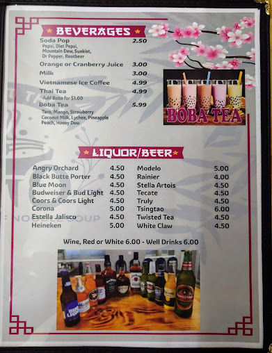 Menu Go Get The Pho - 0