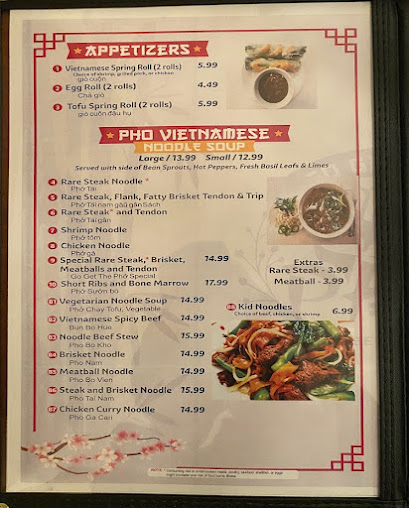 Menu Go Get The Pho - 2