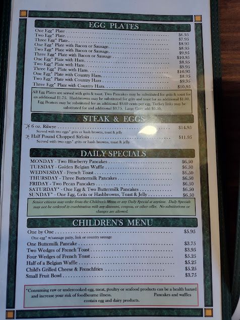 Menu Golden Griddle Pancake House - 0