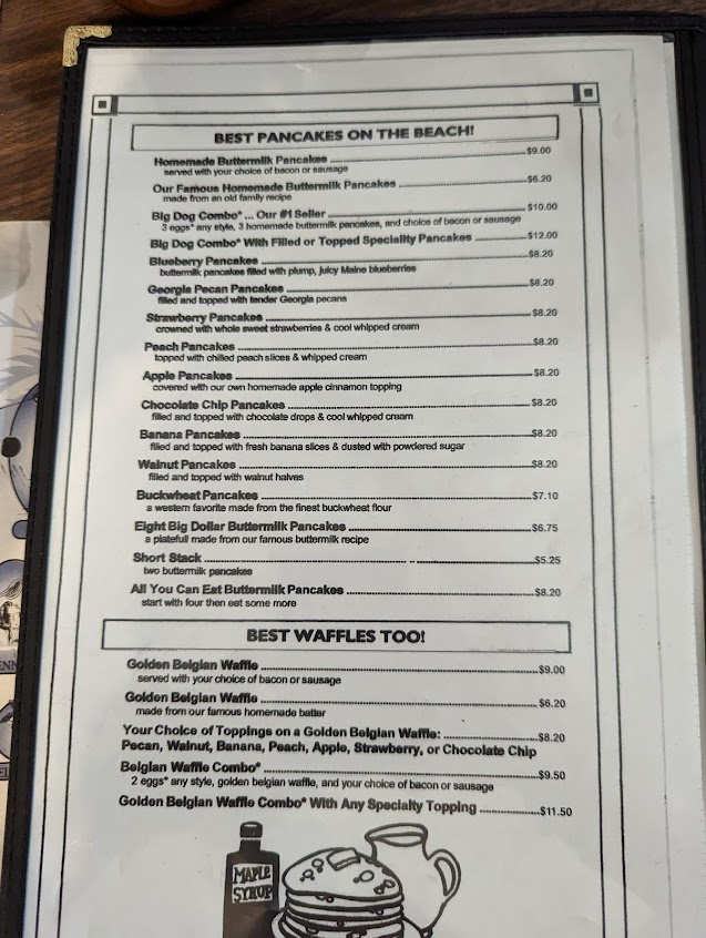 Menu Golden Griddle Pancake House - 6