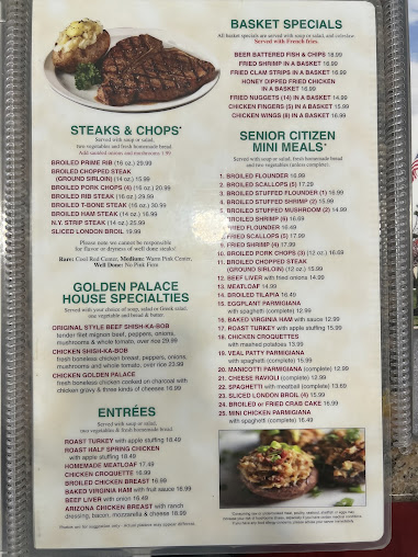 Menu Golden Palace Diner & Restaurant - 6
