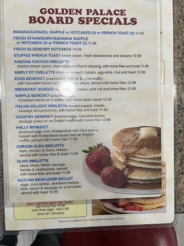 Menu Golden Palace Diner & Restaurant - 7