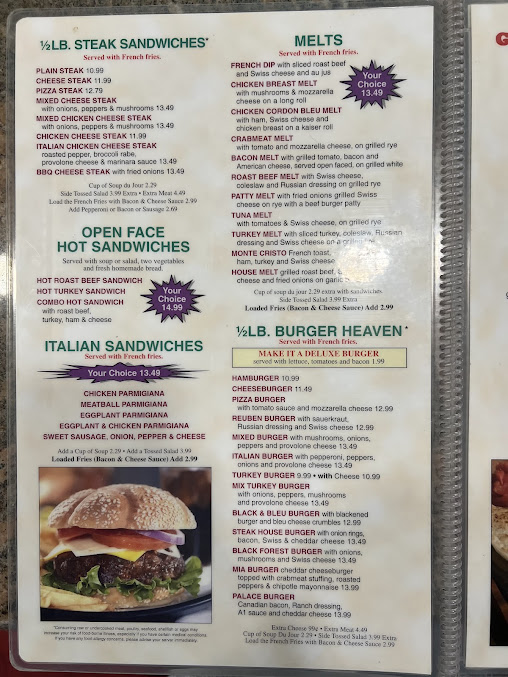 Menu Golden Palace Diner & Restaurant - 8