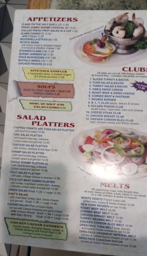 Menu Golden Pigeon Diner Restaurant - 1