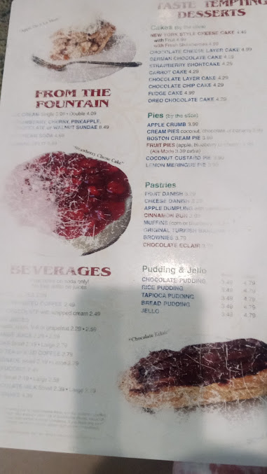 Menu Golden Pigeon Diner Restaurant - 4