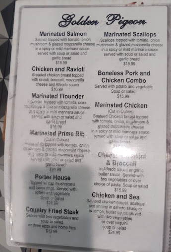 Menu Golden Pigeon Diner Restaurant - 7