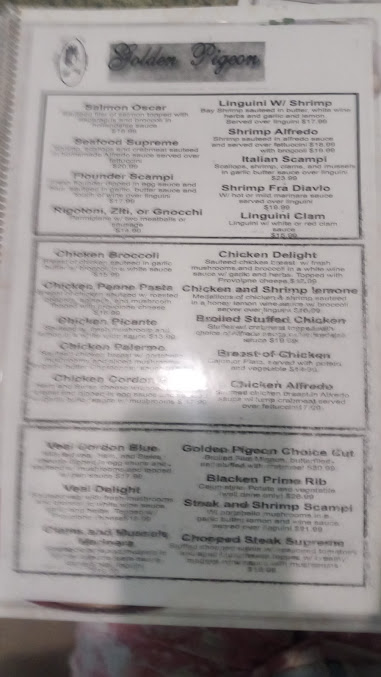 Menu Golden Pigeon Diner Restaurant - 9