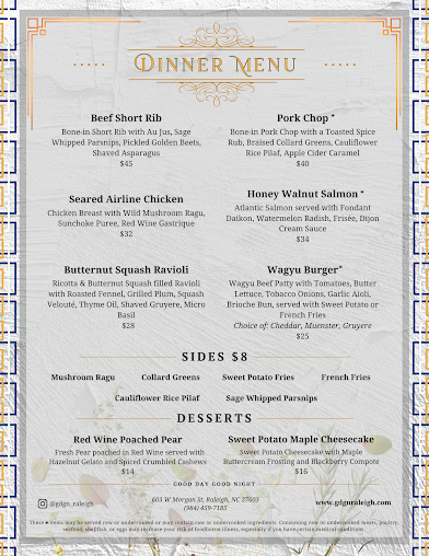Menu Good Day Good Night - 0