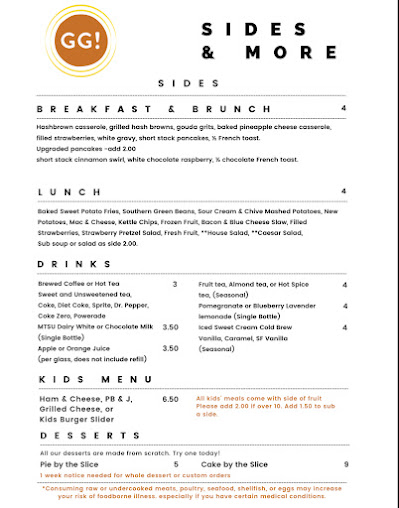 Menu Goodness Gracious Restaurant And Catering - 0