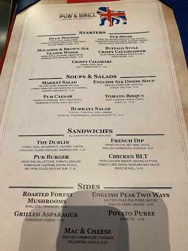 Menu Gordon Ramsay Pub Grill - 2