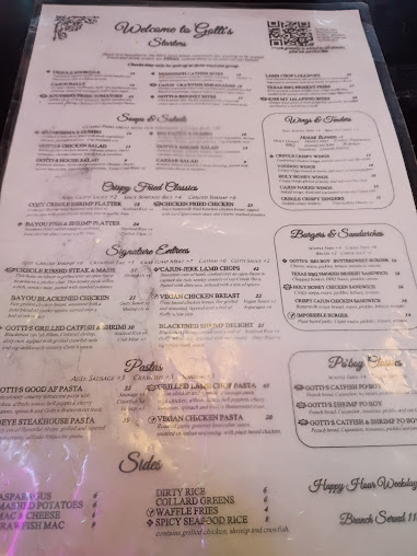 Menu Gotti's Restaurant - 0