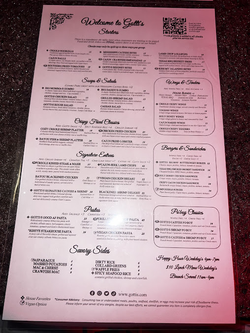Menu Gotti's Restaurant - 4