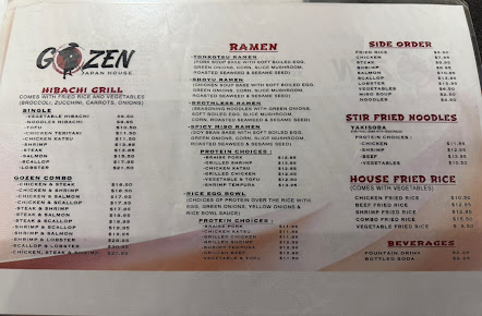 Menu Gozen Japan House Hot Springs - 3
