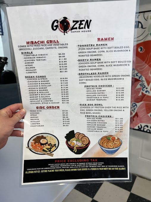 Menu Gozen Japan House Hot Springs - 6