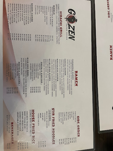 Menu Gozen Japan House Hot Springs - 9
