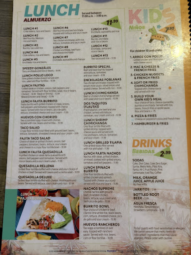 Menu Gran Rodeo Mexican Bar Grill - 0