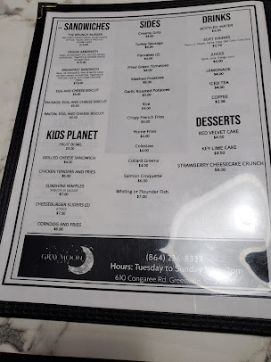 Menu Gray Moon Breakfast And Brunch - 8