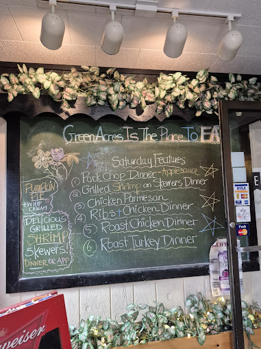 Menu Green Acres Family Restaurant - 0