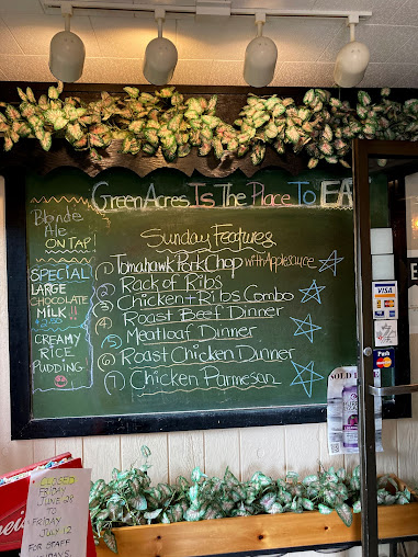 Menu Green Acres Family Restaurant - 3