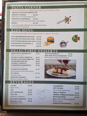 Menu Green Acres Family Restaurant - 4