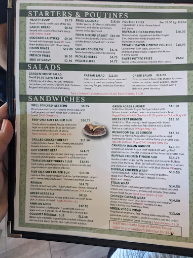 Menu Green Acres Family Restaurant - 6