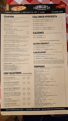 Menu Grimaldi's Pizzeria - 2