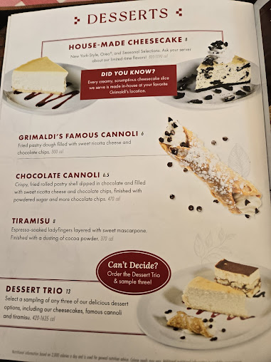 Menu Grimaldi's Pizzeria - 5
