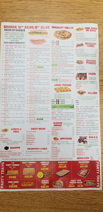 Menu Grinderz Of Hazel Park - 4